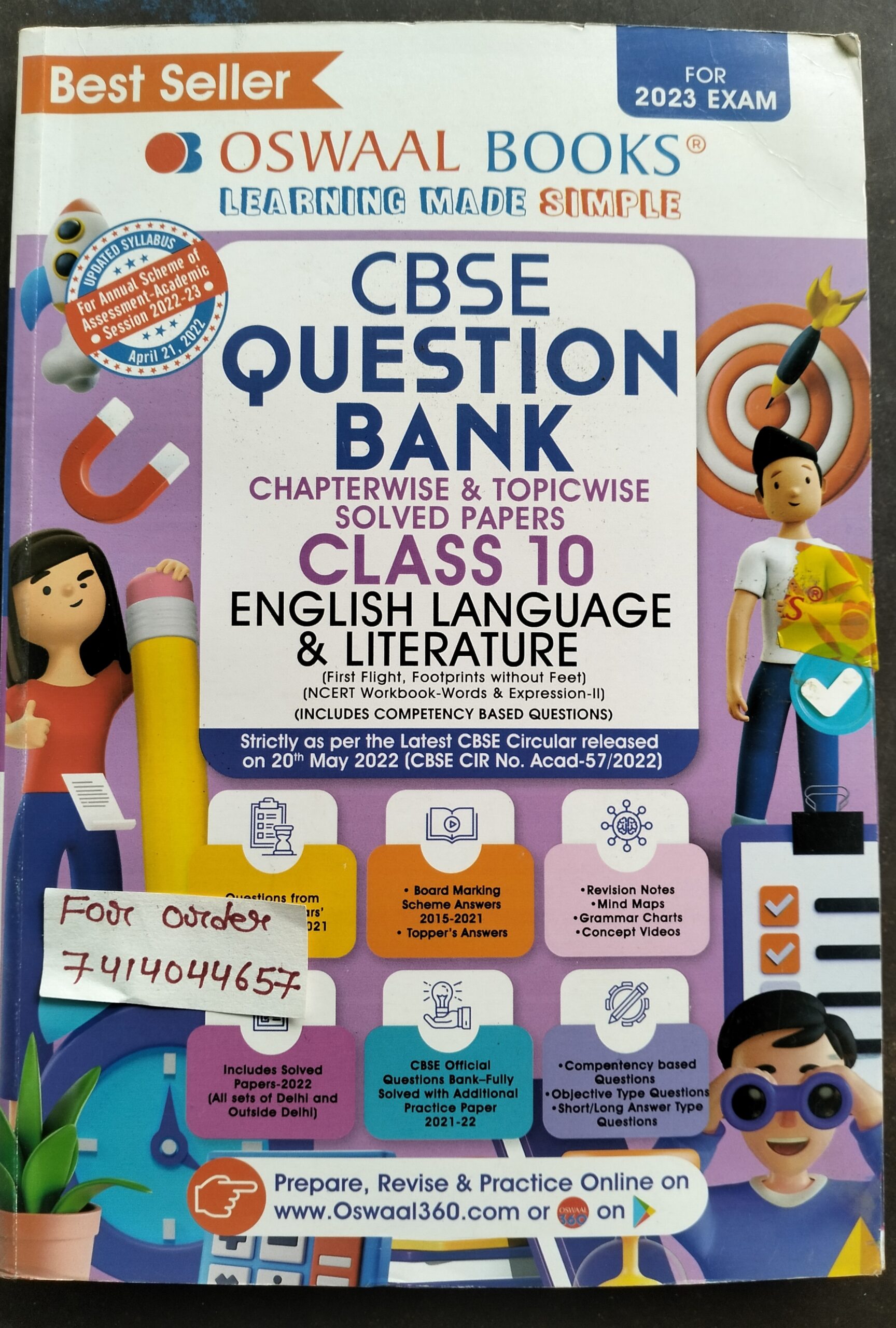 Class 10 oswaal question bank English language used second hand book