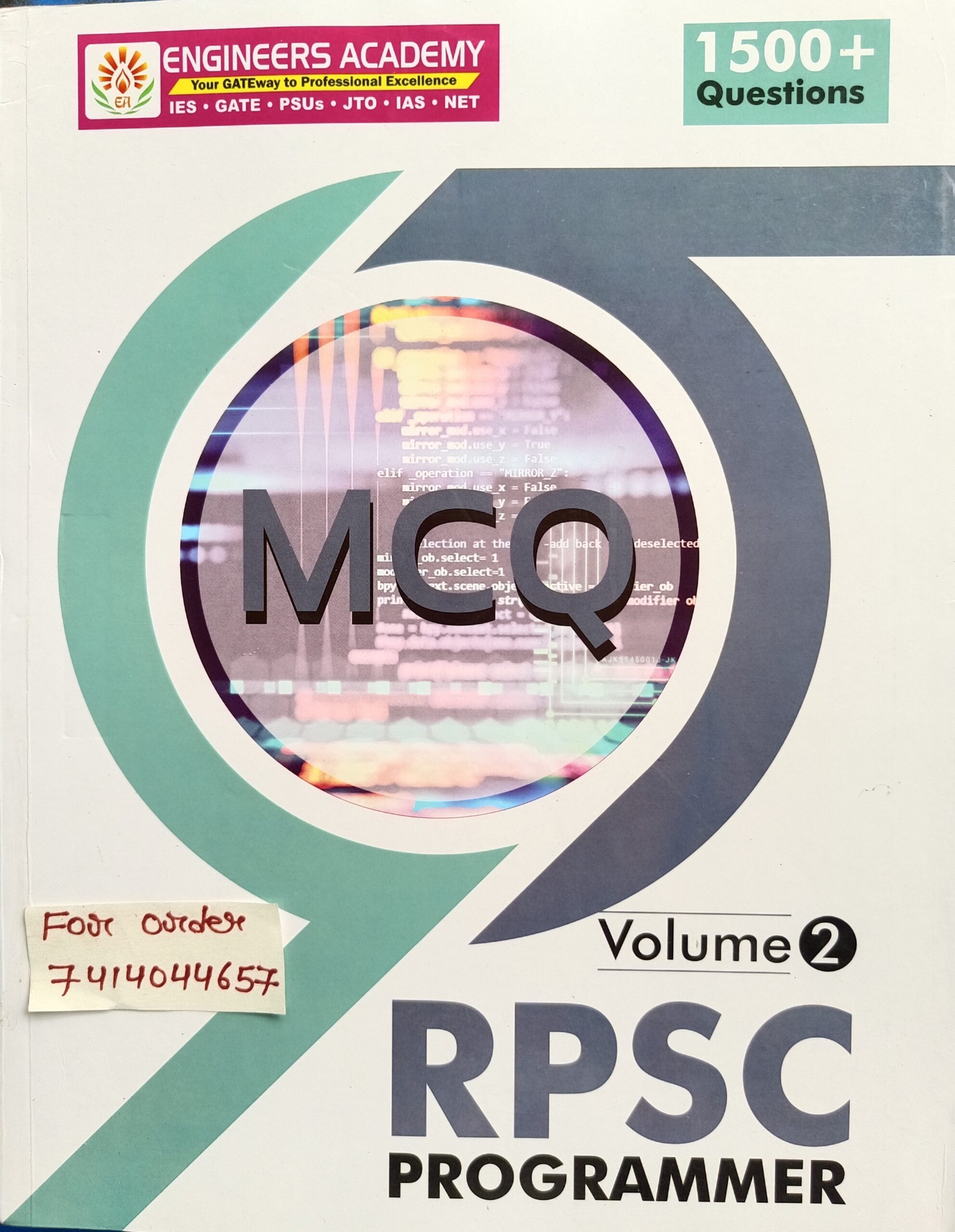 Rpsc programmer volume 2 objective questions by Engineers Academy