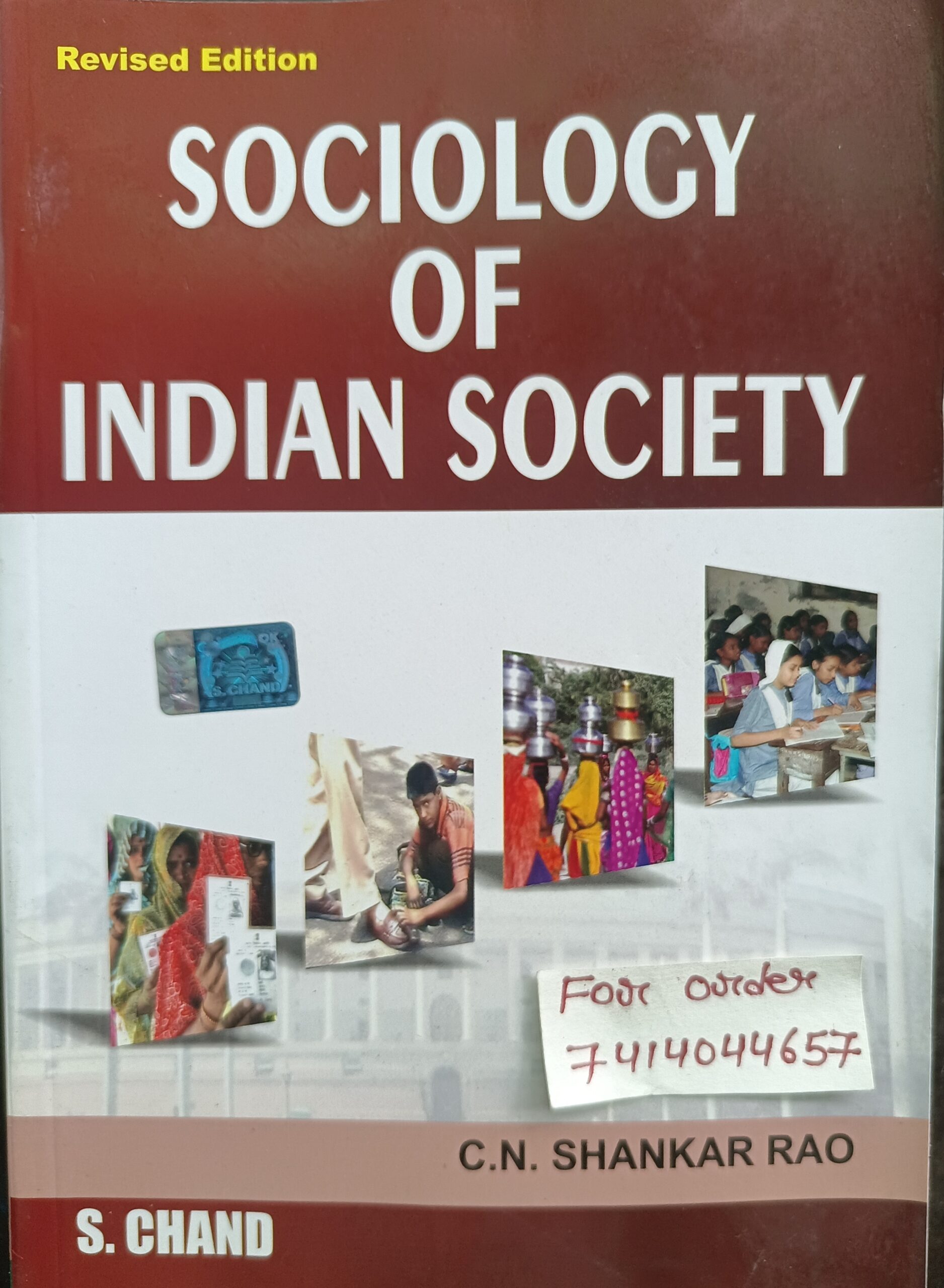 Sociology of indian society by c n Shankar roa