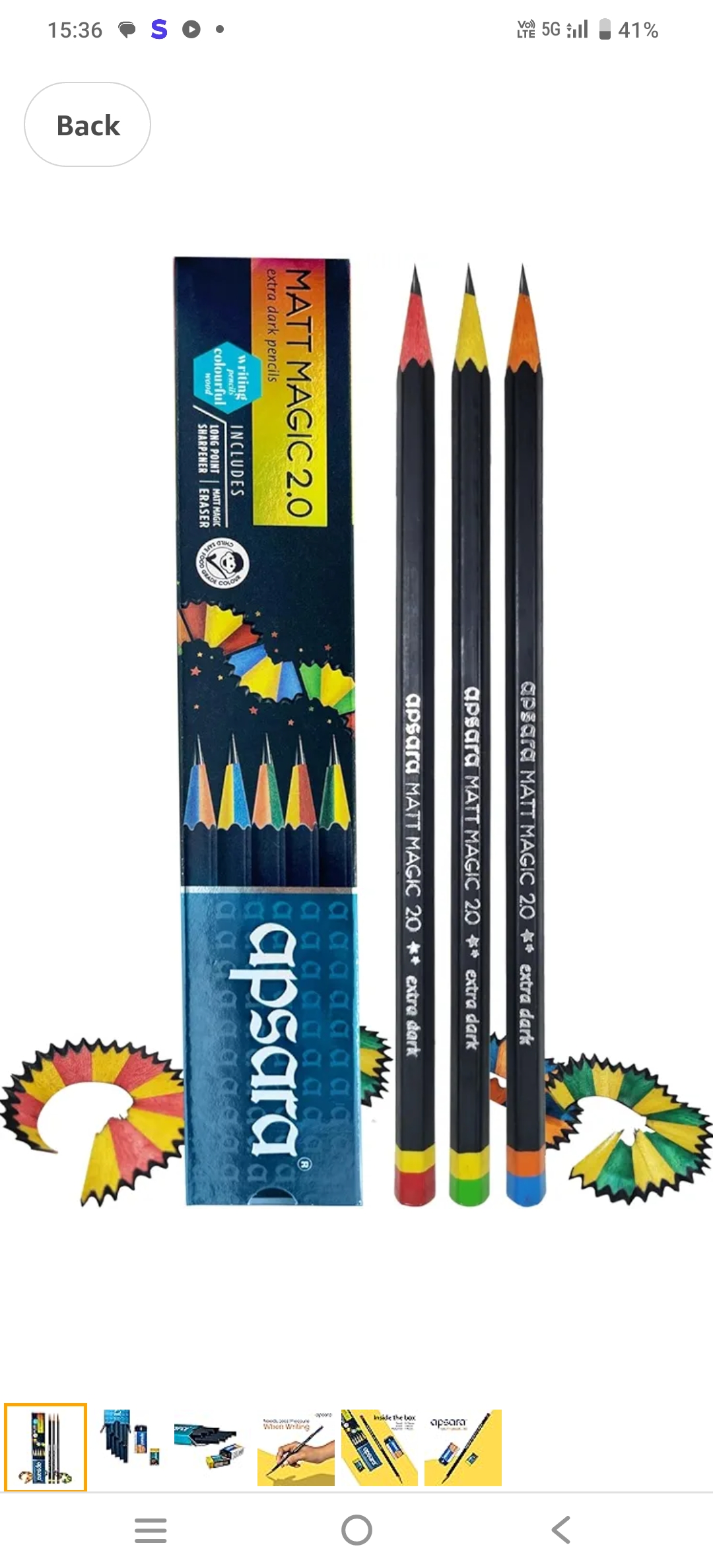 Apsara Matt Magic 2.0 Pencil, Writing Pencils With Dual Color Wood & Long-lasting Fun, Hexagonal Body for Strong Grip, Used for Art & Craft, Soft Wood for Easy Sharpening (Pack of 10)