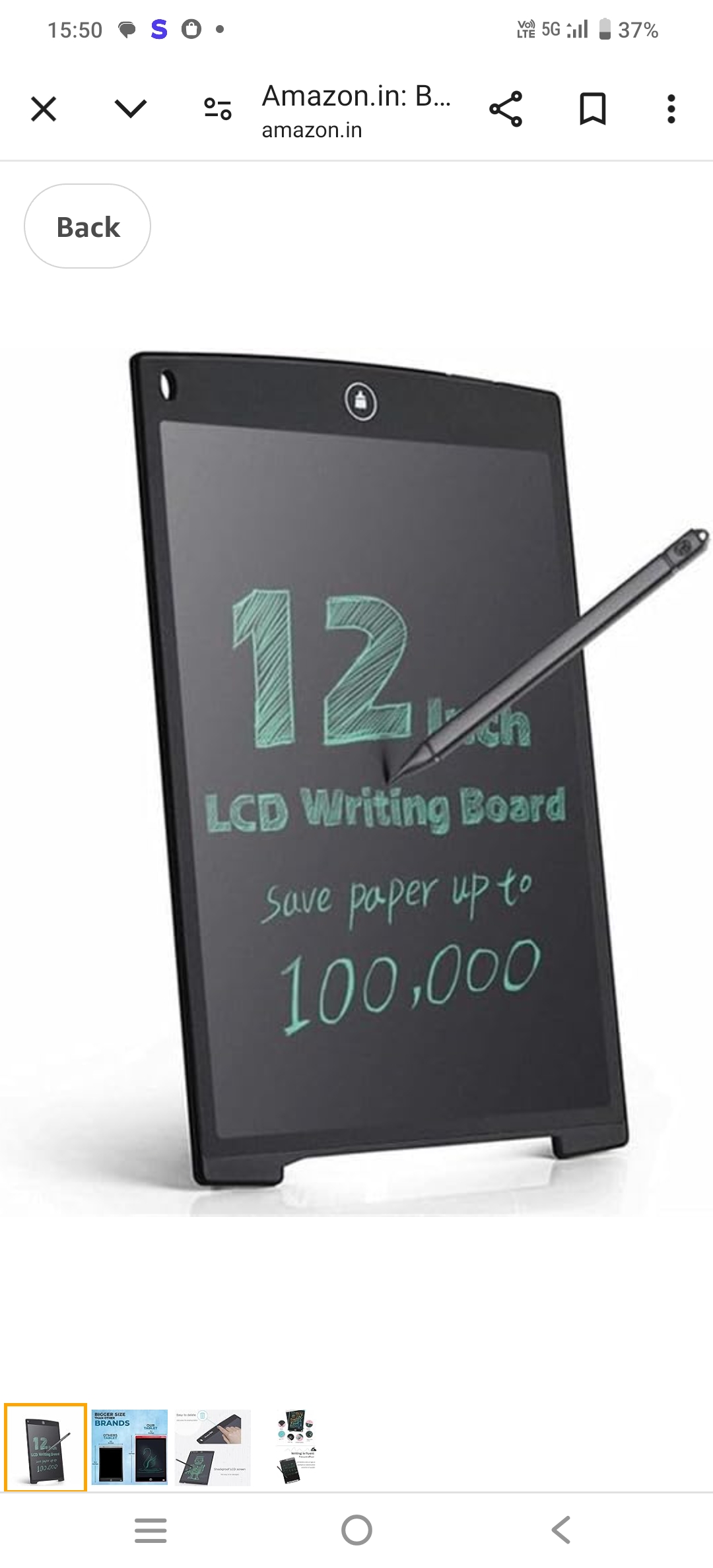 Digital slate, writing pad 12 inch