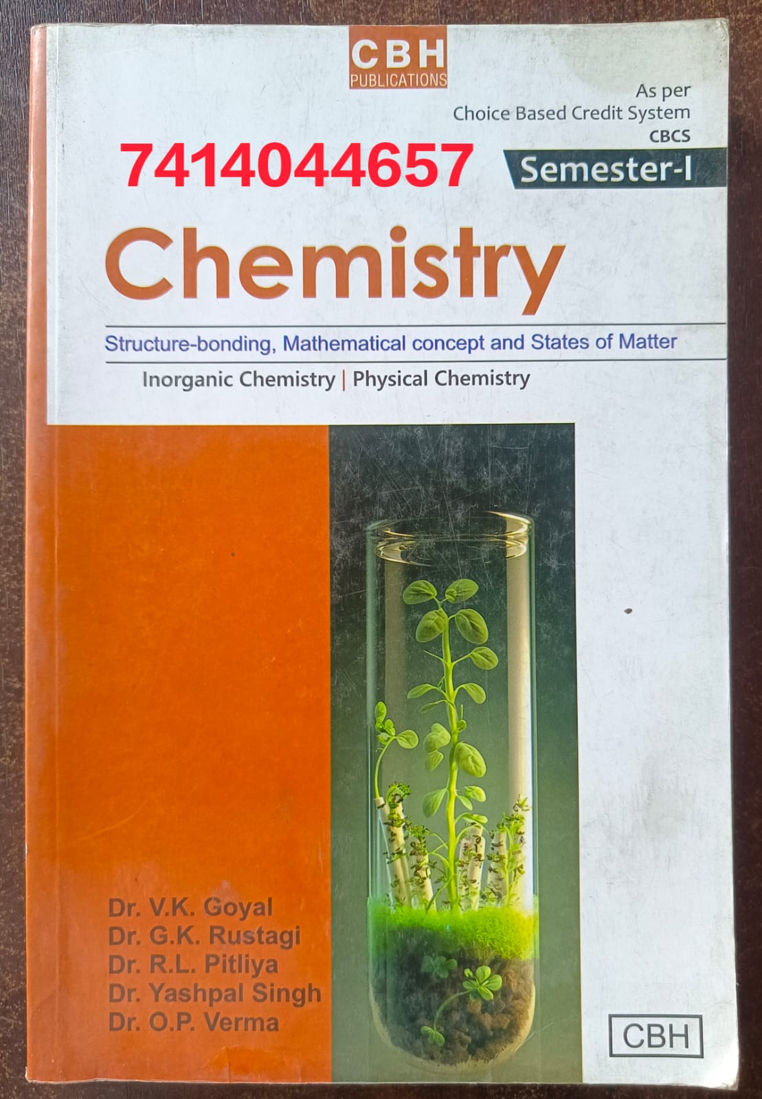 BSC 1ST SEMESTER CHEMISTRY TEXTBOOK USED SECOND HAND BOOK