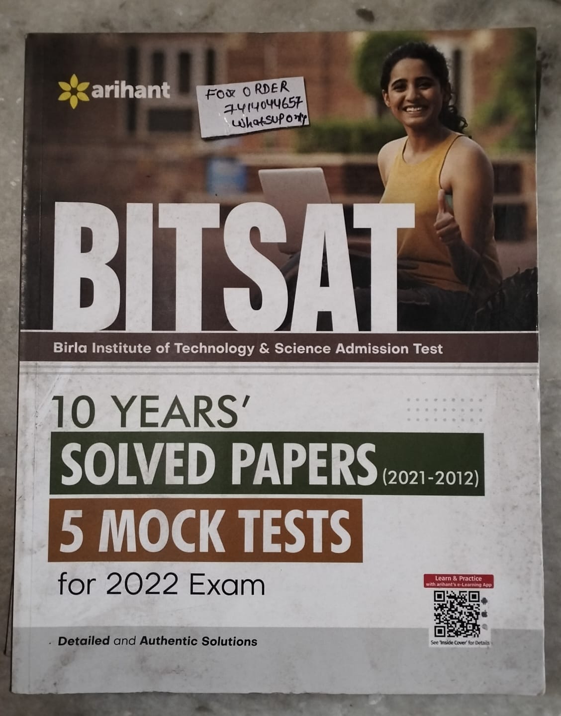 Arihant BITSAT solved paper second hand book